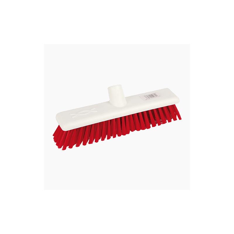 12" Soft Plastic Broom Complete Red (Excel)